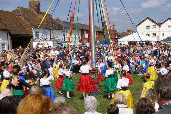 Maypole Dance On May Day