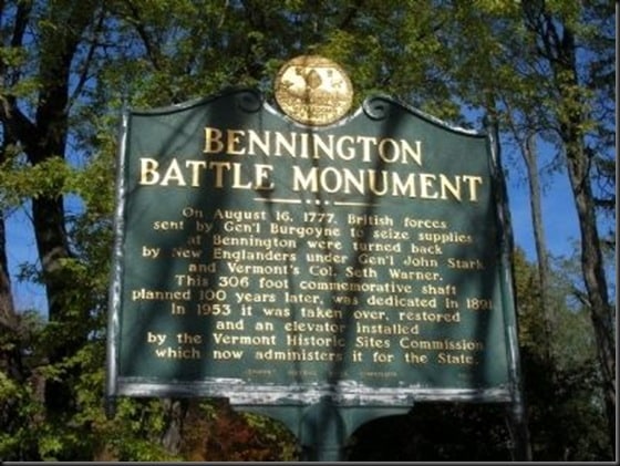 Bennington Battle Memorial
