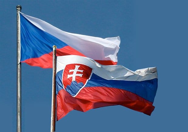 Czech And Slovakian Flags