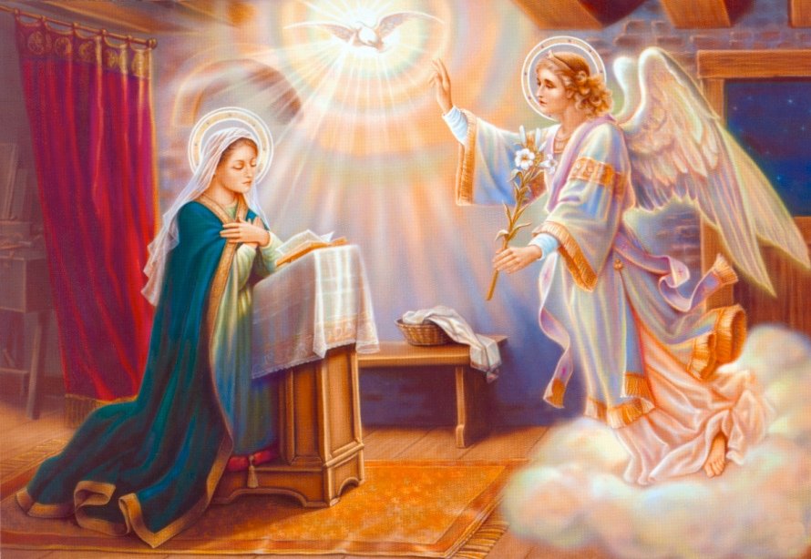 Angel Gabriel And Mary