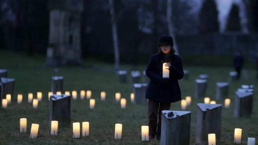 Candles At Graveyard