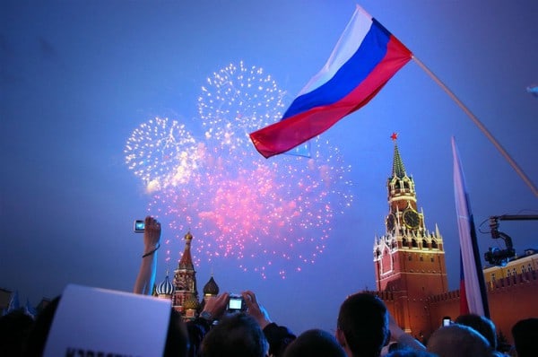 Russian Flag Flown High