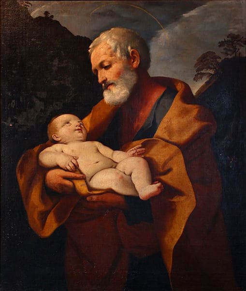 St Joseph And Baby Jesus
